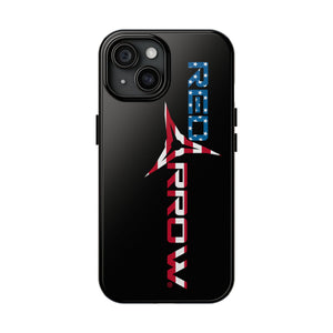 Red Arrow Patriotic Tough Phone Case — American Flag Logo Protective Phone Case