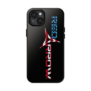 Red Arrow Patriotic Tough Phone Case — American Flag Logo Protective Phone Case
