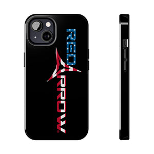 Red Arrow Patriotic Tough Phone Case — American Flag Logo Protective Phone Case