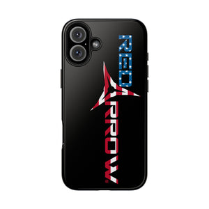 Red Arrow Patriotic Tough Phone Case — American Flag Logo Protective Phone Case