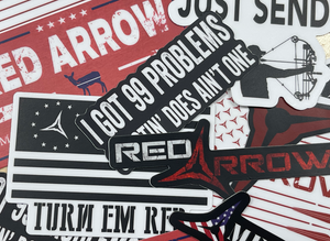 Red Arrow Sticker Bundle - 5 Pack