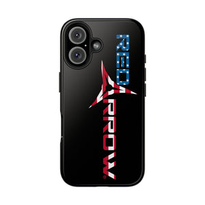 Red Arrow Patriotic Tough Phone Case — American Flag Logo Protective Phone Case