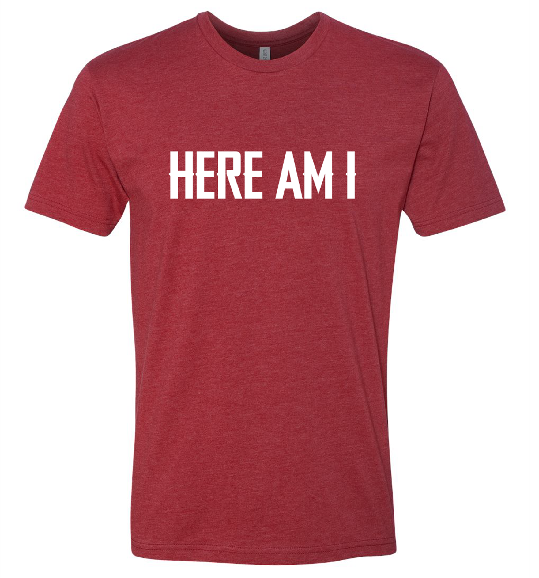 Here Am I Tee [Red & White]