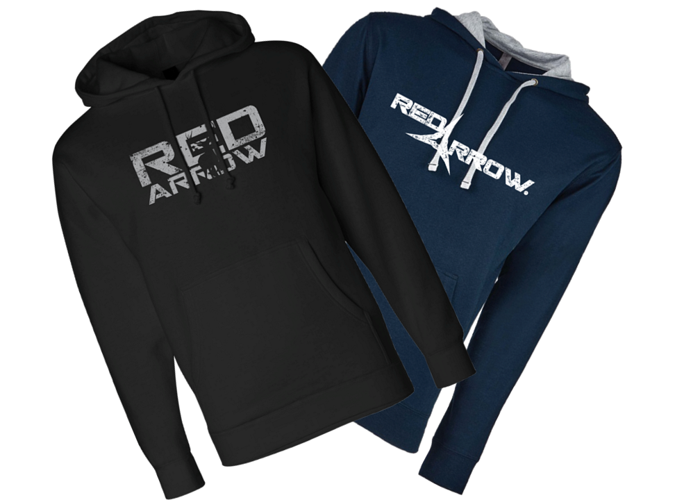 Red arrow hoodie sale