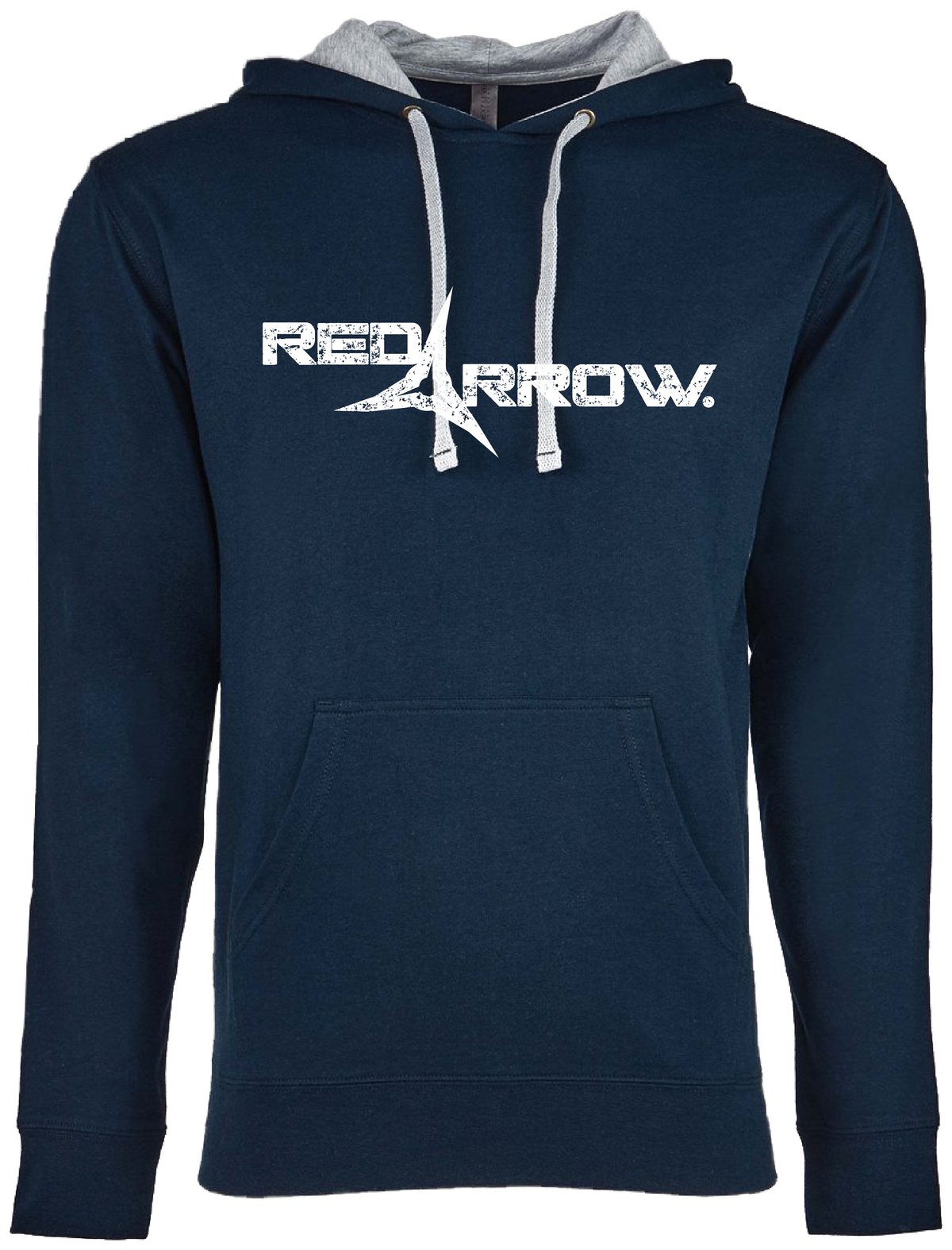 Lightweight Grunge Logo Hoodie [Navy Blue]