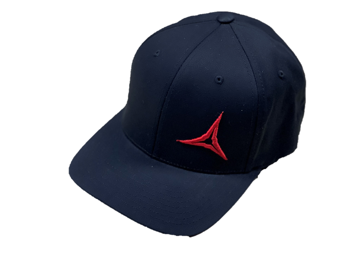 Broadhead Flex Fit Hat Red Arrow S M Black
