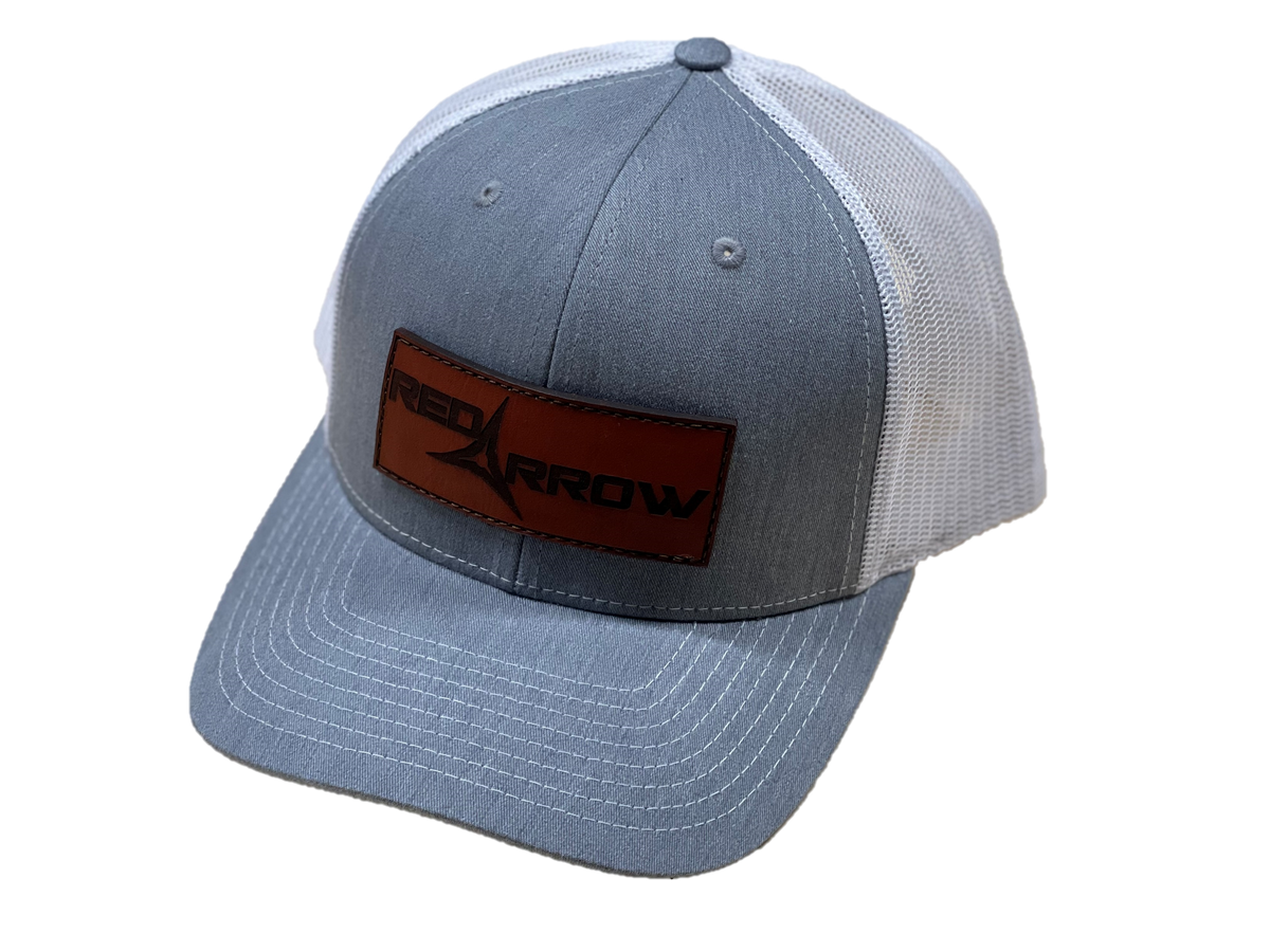 Signature Leather Patch Hat [Heather Gray & White]
