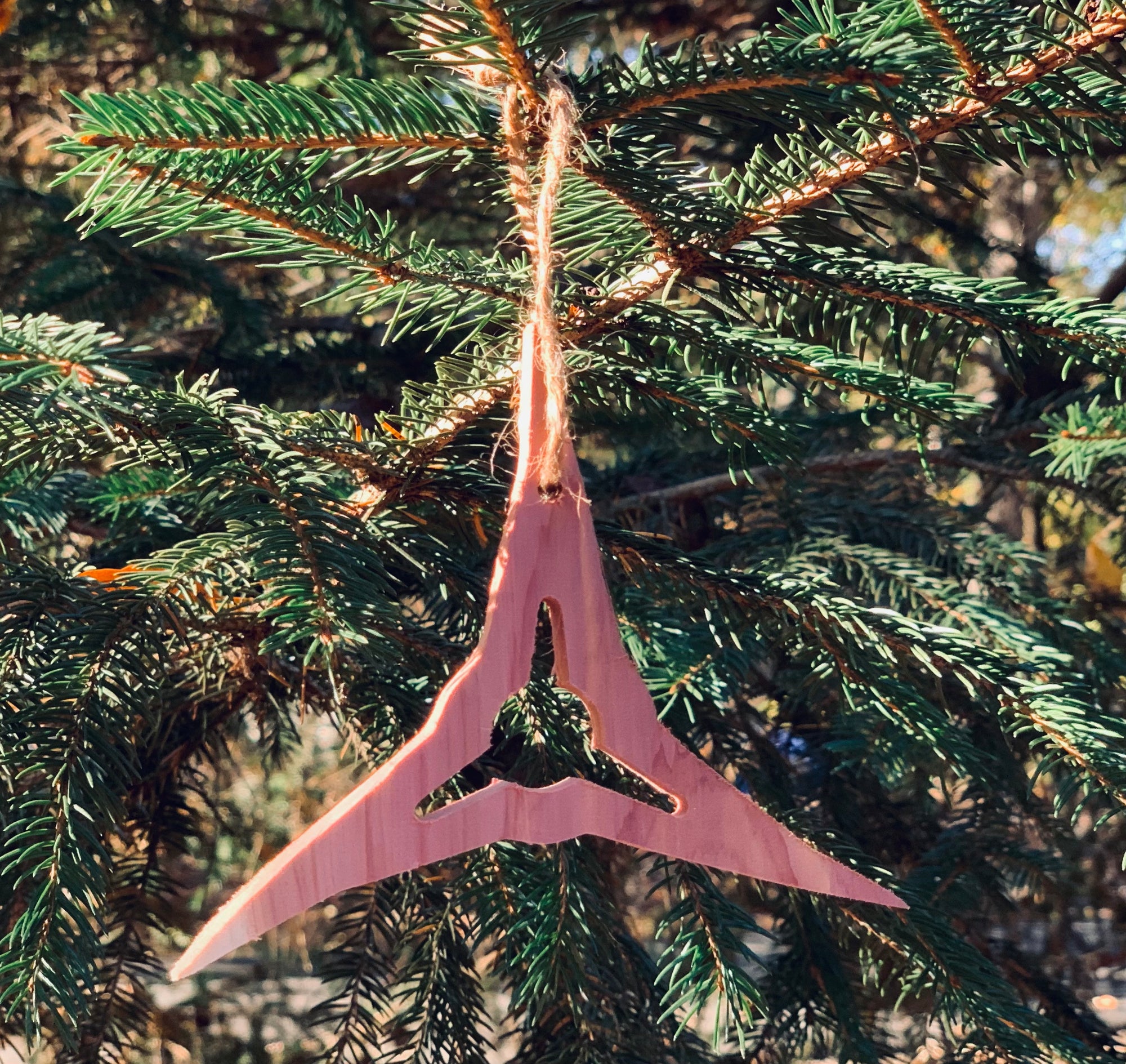 Red Arrow Broadhead Logo Tree Ornament