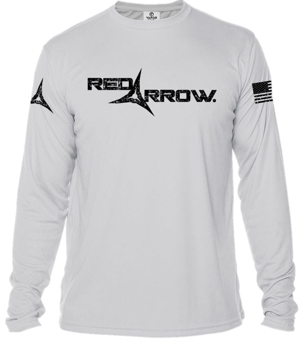 Grunge Long Sleeve Performance Shirt [Light Gray]