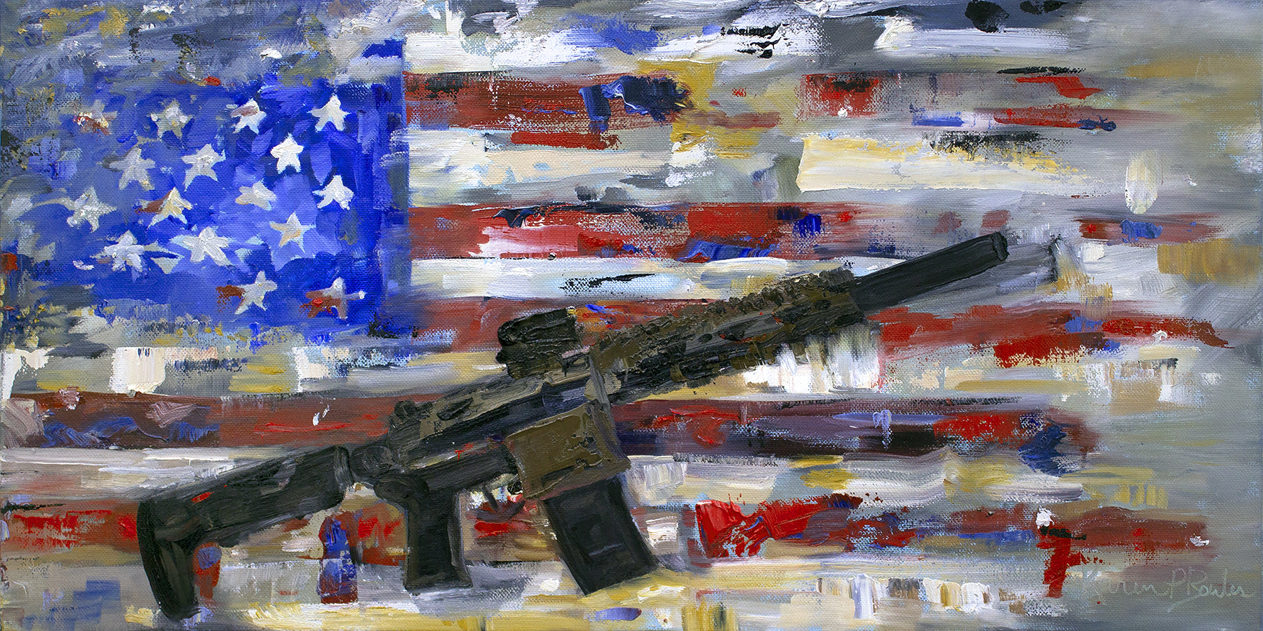 "America, America" - Print by Karen Bowles