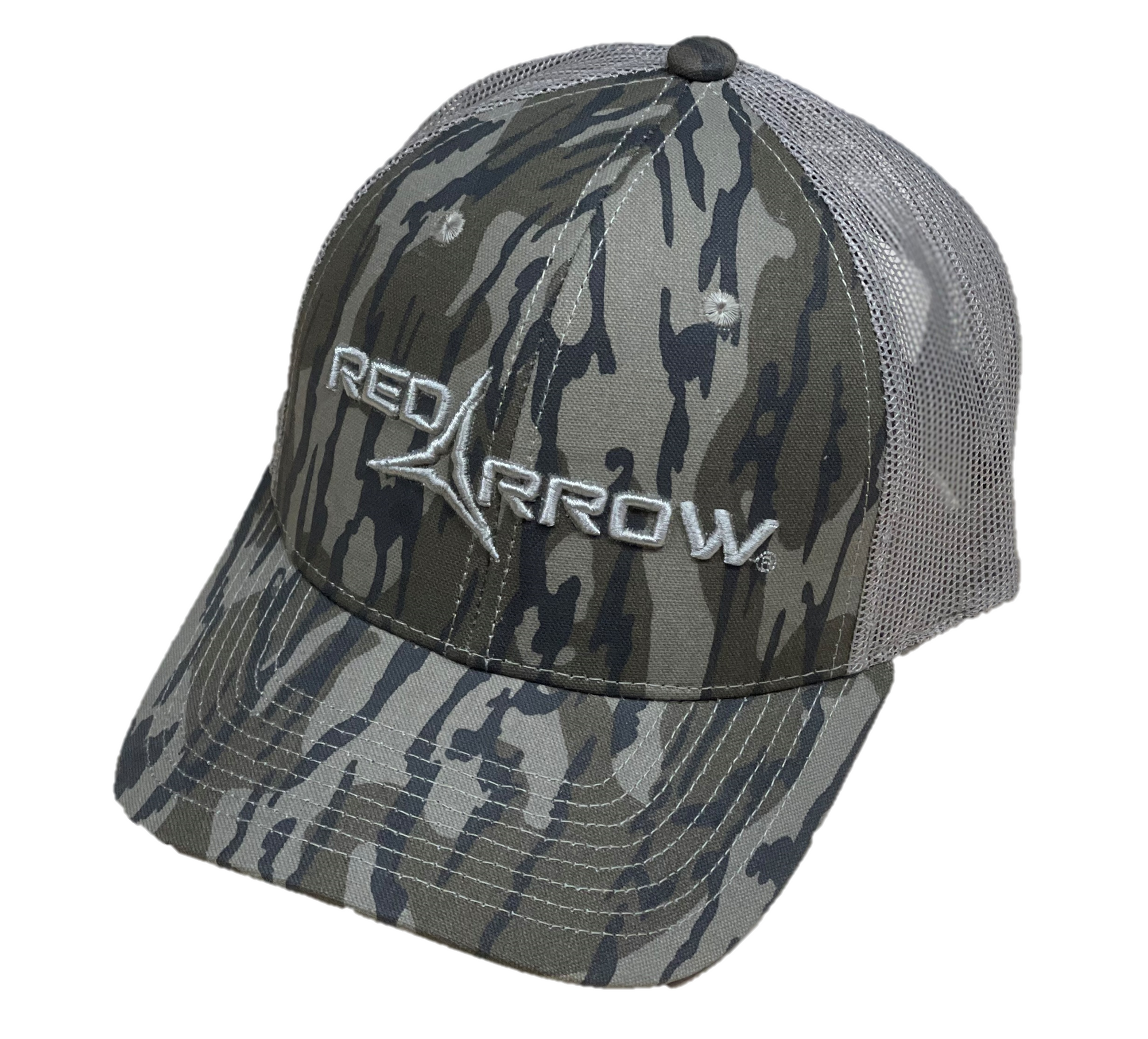 Red Arrow Logo Camo Hat [Mossy Oak Bottomland]