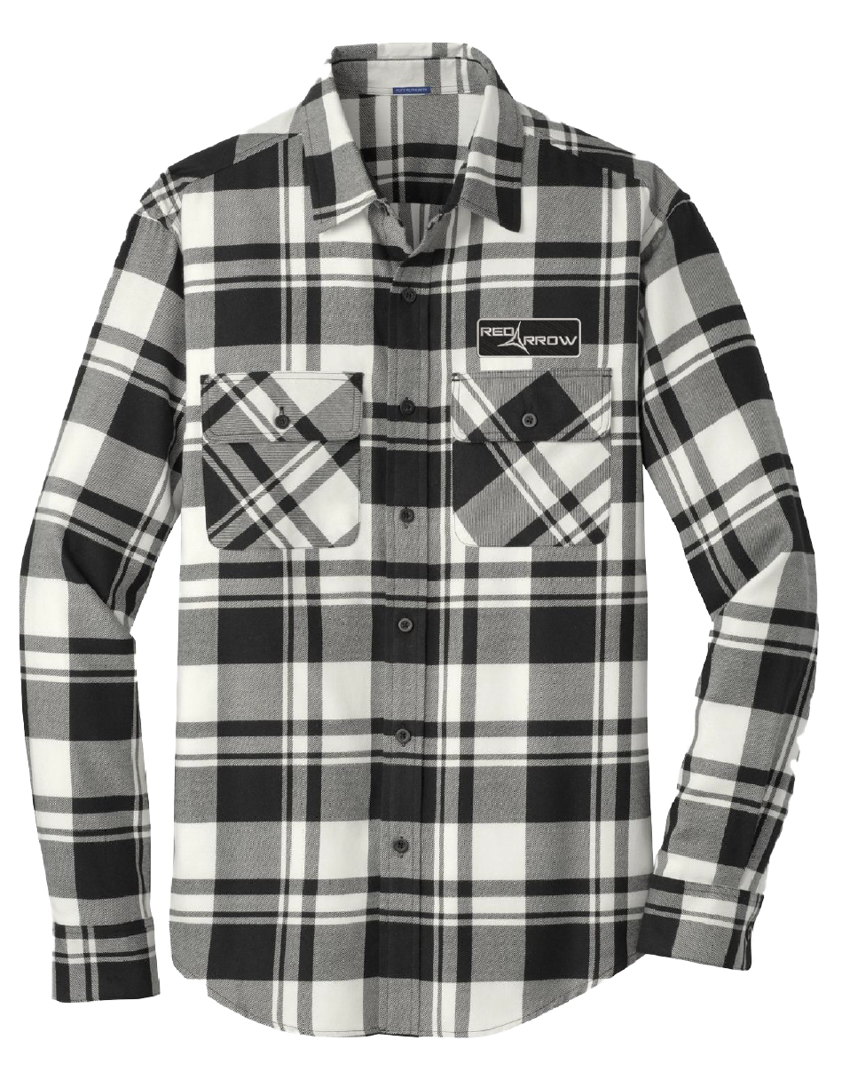 Twill Patch Flannel [Black / Gray / White]