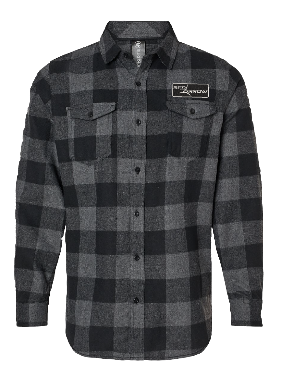 Twill Patch Flannel [Black / Gray / Charcoal]
