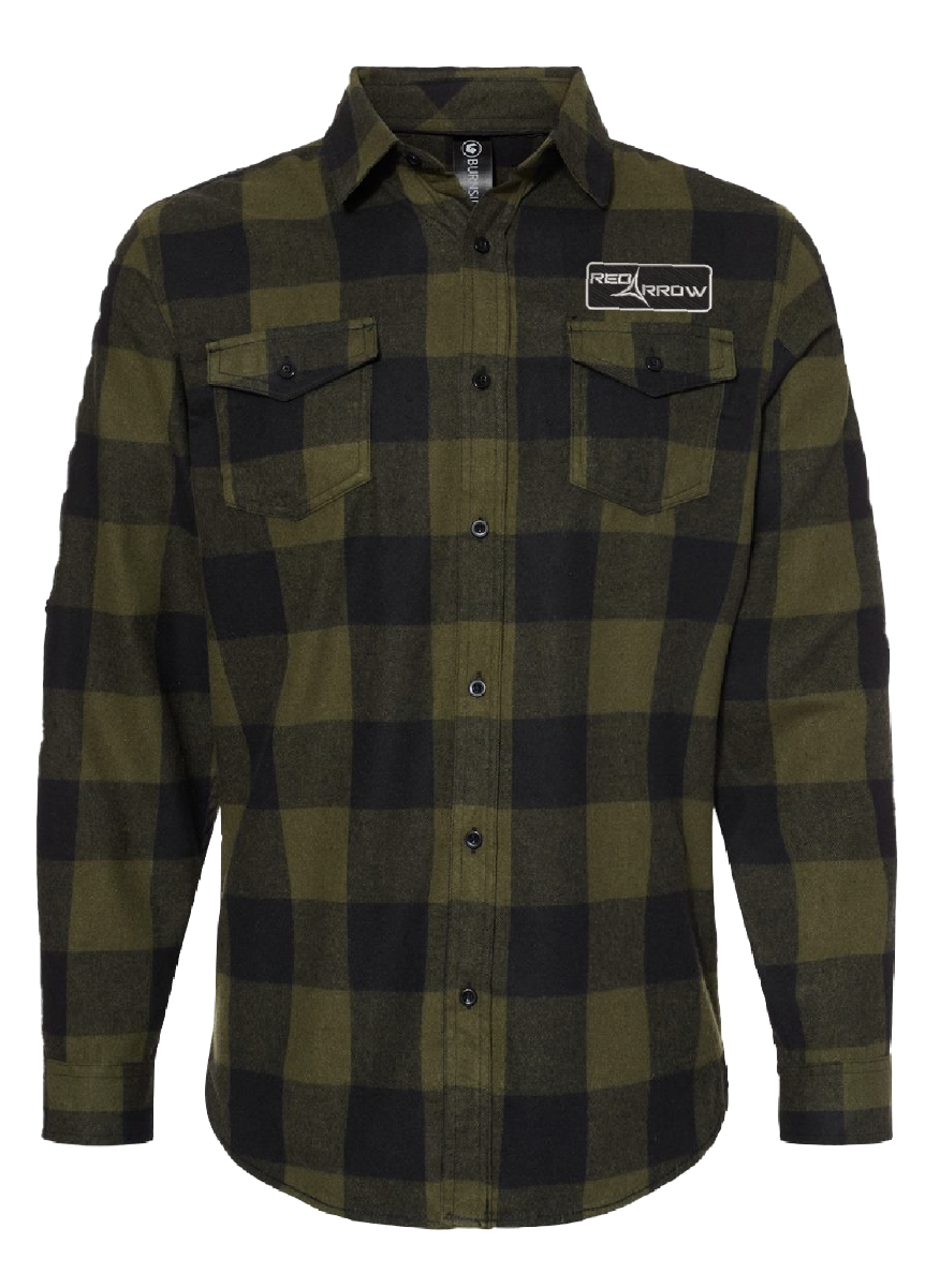 Twill Patch Flannel [Black & Green]