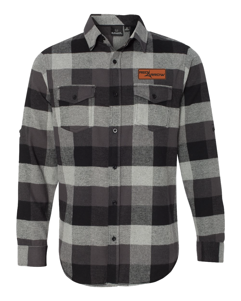 Rawhide Patch Flannel [Black & Gray]